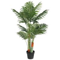 VidaXL Kunstpalmboom met 3 stammen 120 cm polypropeen groen