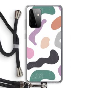 Memphis Shapes: Samsung Galaxy A72 5G Transparant Hoesje met koord