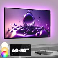 Tv backlight set met 3 RGBWW ledstrips voor tv's 40-50 inch Tv backlight set met 3 RGBWW ledstrips voor tv's 40-50 inch