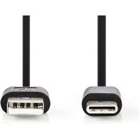 USB 2.0-Kabel | Type-C Male - A Male | 0,1 m | Zwart [CCGB60600BK01]
