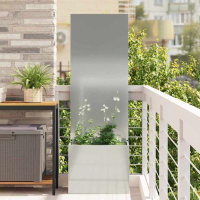Tuinplant met Decoratief Paneel Zilver 50 x 140 cm