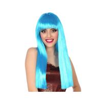 Pruik Blauw 60 cm