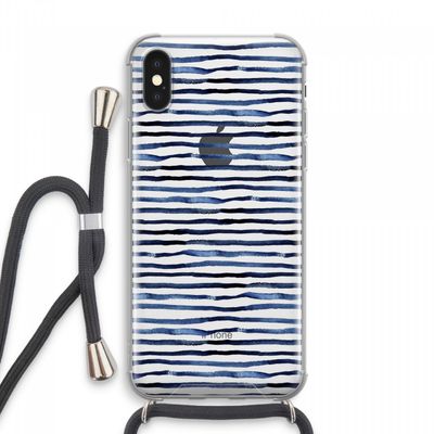 Verrassende lijnen: iPhone XS Max Transparant Hoesje met koord