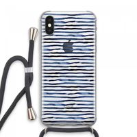 Verrassende lijnen: iPhone XS Max Transparant Hoesje met koord