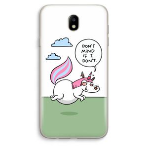 Unicorn: Samsung Galaxy J7 (2017) Transparant Hoesje