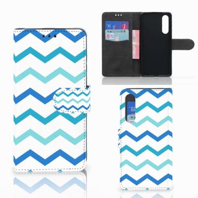 Huawei P30 | Telefoon Hoesje | Zigzag Blauw