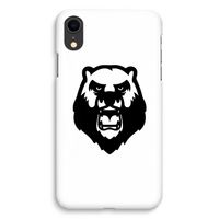 Angry Bear (white): iPhone XR Volledig Geprint Hoesje