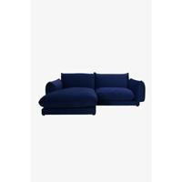 Sissy-Boy Countess 3-zits bank chaise longue links Dark blue