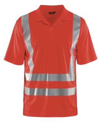 Blåkläder UVPoloshirt High-Vis 33911011 | High-Vis Rood | Maat S - 7330509501207