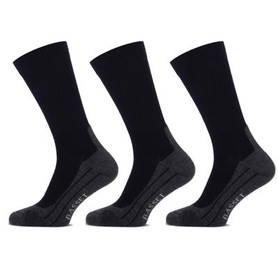 Basset Wandelsokken Merinowol 3-pack Marine-47/50