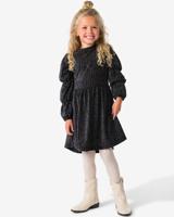 051 Kinderjurk Velvet Zwart (zwart)