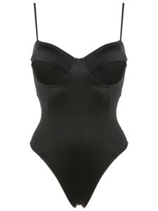 Brigitte maillot de bain à fines bretelles - Noir