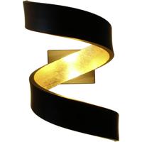 ECO-Light LED-HELIX-AP2 NER LED-HELIX-AP2 NER LED-wandlamp 6 W LED Goud, Zwart - thumbnail