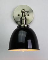 Wandlamp industrieel &apos;Henry&apos; E27 fitting met schakelaar-Zwart