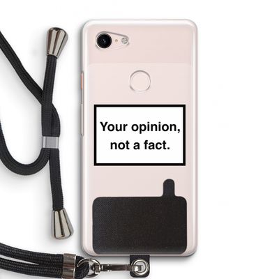 Your opinion: Pixel 3 Transparant Hoesje met koord