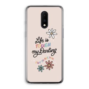 Tough Life: OnePlus 7 Transparant Hoesje