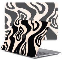 Lunso MacBook Air 13 inch M1 (2020) cover hoes - case - Vanilla Swirl - thumbnail