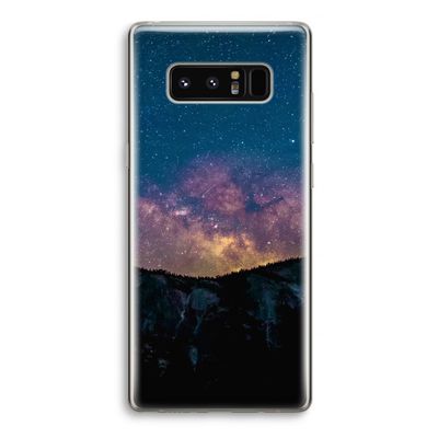 Travel to space: Samsung Galaxy Note 8 Transparant Hoesje