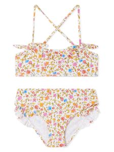 Bonpoint bikini Abigael à fleurs - Blanc