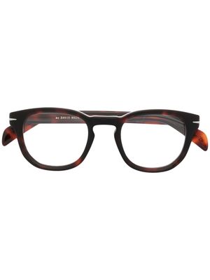 Eyewear by David Beckham lunettes de vue à effet écaille de tortue - Marron