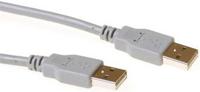 USB 2.0 A Male - A Male kabel 2 meter ivoor