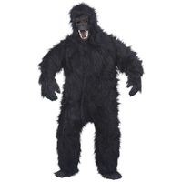 Luxe gorilla pak/kostuum - zwart - voor volwassenen One size  -