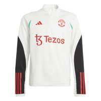 adidas Manchester United Trainingstrui 2023-2024 Kids Wit Rood Zwart - thumbnail