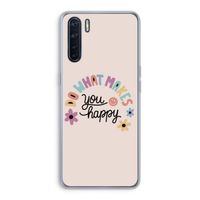 Happy days: Oppo A91 Transparant Hoesje