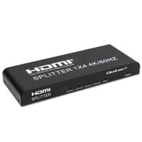 Qoltec 51799 Actieve HDMI-splitter 4 x HDMI 4K x 2K | 6Gb/s | 60 Hz