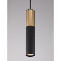 Lyora HanglampPongo M enkel 30cm goud met zwart - 9911523