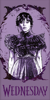 Wednesday strandlaken paars 70 x 140 cm Wednesday strandlaken paars 70 x 140 cm