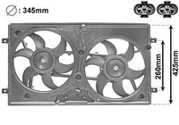 KADER + DUBBELE KOELVENTILATOR TYPE III (2x345mm) 5875749