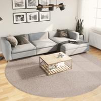 VidaXL Vloerkleed pamplona shaggy hoogpolig modern ø 280 cm beige
