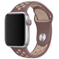Apple Watch Dubbel Sport Band - Smokey Mauve Beige - 44, 45, 46 & 49mm - ML Apple Watch Dubbel Sport Band - Smokey Mauve Beige - 44, 45, 46 & 49mm - ML