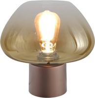 Masterlight TafellampGenua bruin met goud glas Ø 24cm - 4970-15-10-24 Masterlight TafellampGenua bruin met goud glas Ø 24cm - 4970-15-10-24