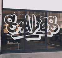 Graffiti-stijl sticker korting - thumbnail