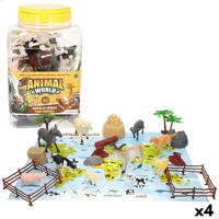 Set van Boerderijdieren Colorbaby Plastic 14 x 10 x 5 cm (4 Stuks)