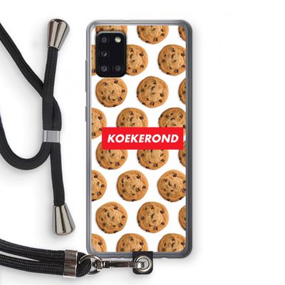 Koekerond: Samsung Galaxy A31 Transparant Hoesje met koord
