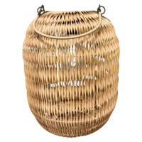 Solar Lantaarn rotan IP44 18x25,5cm