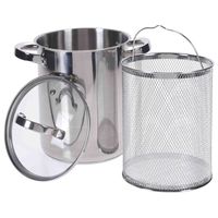 Asperge pan met glazen deksel - RVS - 21 cm - 4 liter - thumbnail