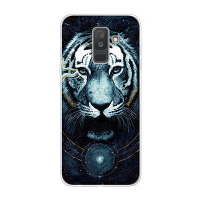 Darkness Tiger: Samsung Galaxy A6 Plus (2018) Transparant Hoesje