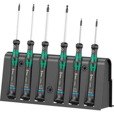 Wera 2052/6 Micro-schroevendraaierset + houder