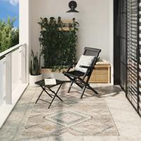 VidaXL Vloerkleed arbizu binnen en buiten vintage stijl 140x200 cm