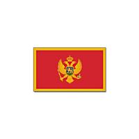 Vlag Montenegro - 90 x 150 cm - feestartikelen - Montenegro landen thema - supporter/fan
