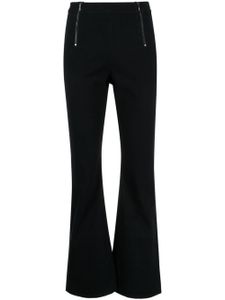 izzue pantalon évasé à taille haute - Noir