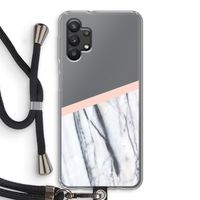 A touch of peach: Samsung Galaxy A32 5G Transparant Hoesje met koord