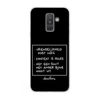 Mijn Motto's: Samsung Galaxy A6 Plus (2018) Transparant Hoesje