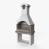 Sarom Fuoco - Betonnen barbecue - Columbia - 88 x 58 x 197,3 cm