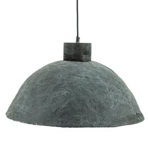 By-Boo Hanglamp 'Sana' Papier-maché, 50cm, kleur Grijs