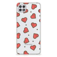 Samsung Galaxy A22 5G TPU bumper Hearts